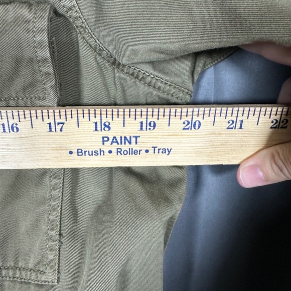 J. Crew Cropped Fatigue Jacket Olive Green Medium Peplum Casual No Belt - Picture 13 of 14